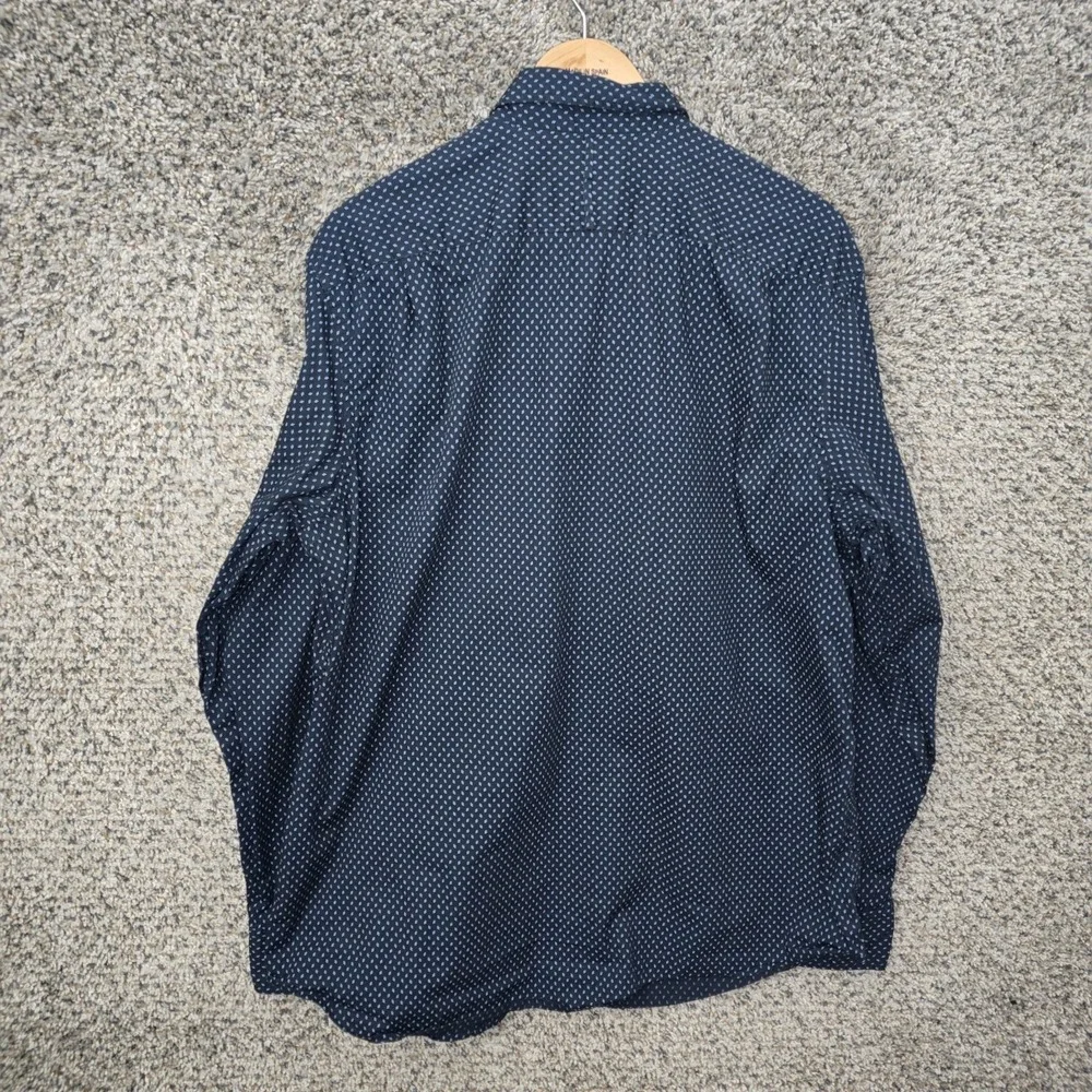 Banana Republic Shirt Mens XL Blue Button Up Slim Fit Custom 078 Wash Shirt